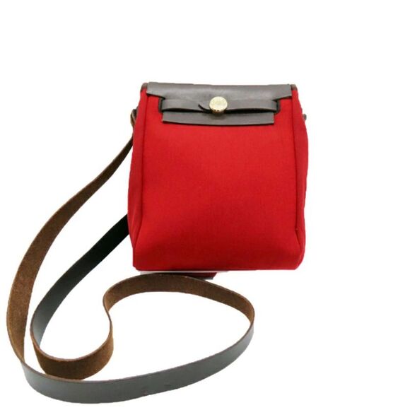 Hermes Herbag Canvas Shoulder Bag - Picture 1 of 6